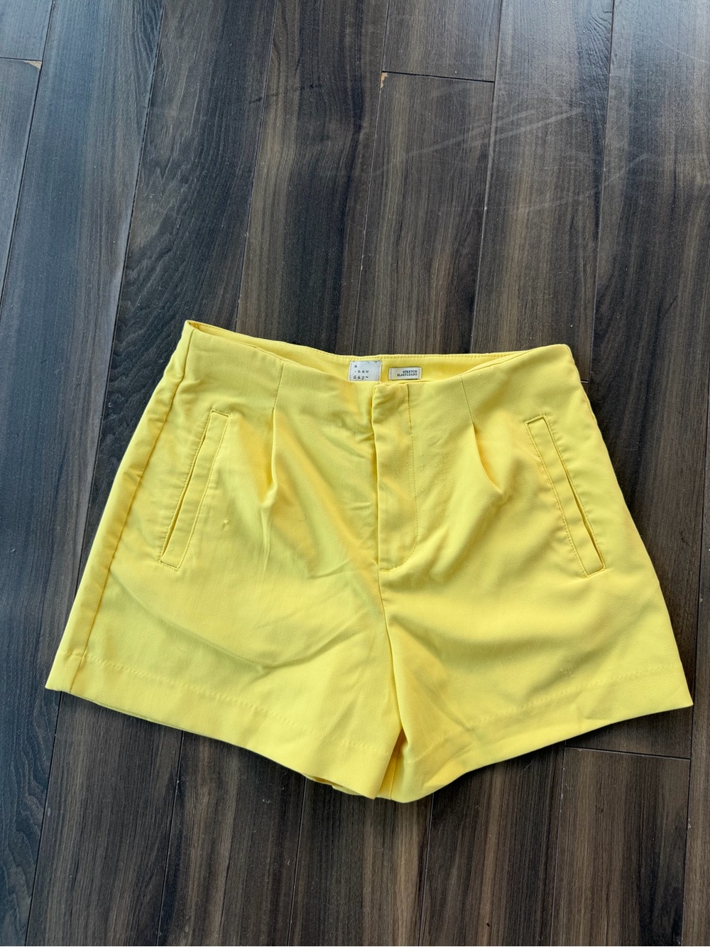 a new day Bright Yellow High-Rise Tailored Shorts